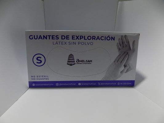 Guante de Látex sin polvo.