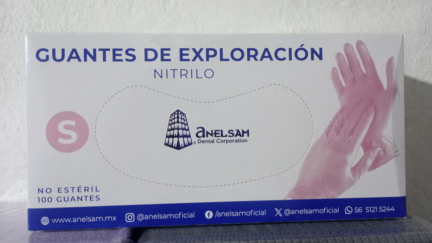 Guante Nitrilo Rosa