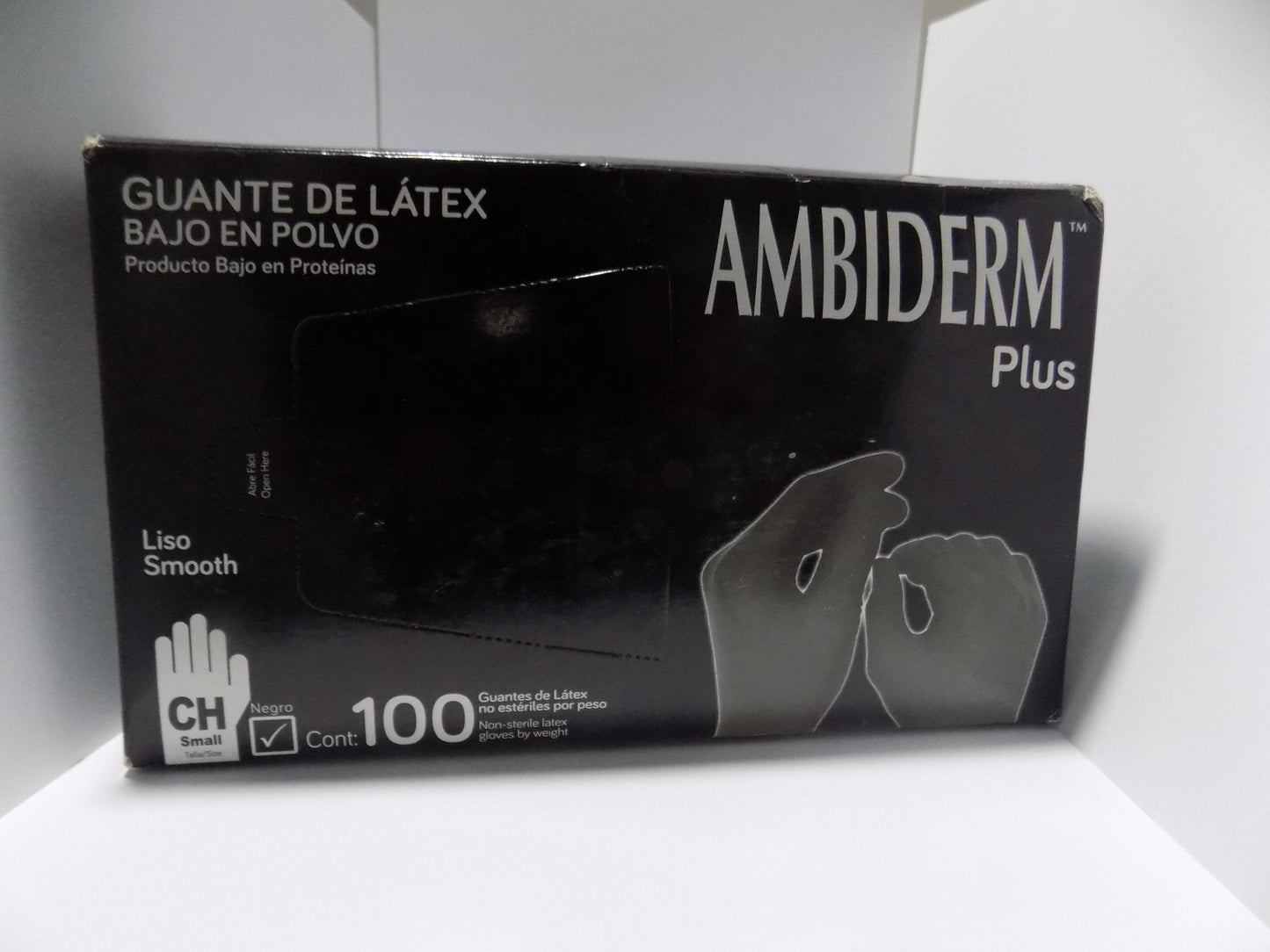 Guante de Látex Negro Ambiderm