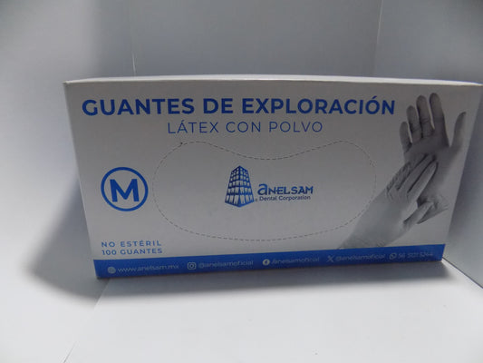 Guante de Látex Anelsam (con polvo)