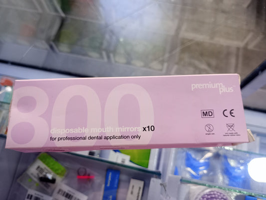 Espejo dental desechable c/10pz