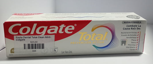 Pasta dental Total Clean Mint Colgat