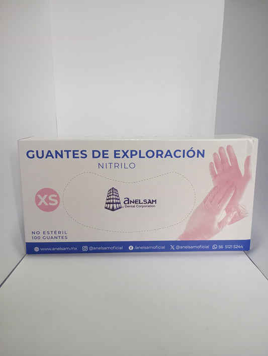 Guante Nitrilo Rosa